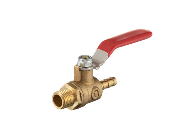 Кран шаровий повітряний, латунь, зовнішня різьба 1/4 "на шланг 6мм, STORM INTERTOOL PT-1886 