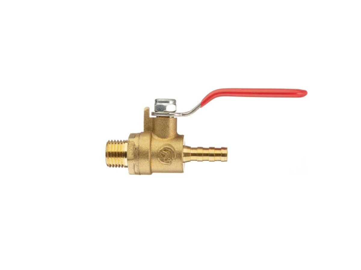 Кран шаровий повітряний, латунь, зовнішня різьба 1/4 "на шланг 6мм, STORM INTERTOOL PT-1886 