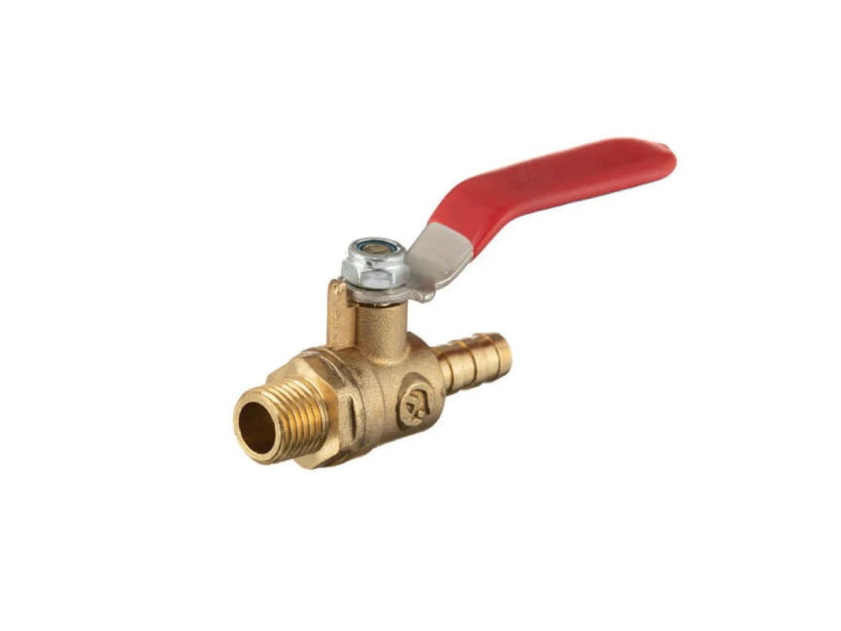 Кран шаровий повітряний, латунь, зовнішня різьба 1/4 "на шланг 8мм, STORM INTERTOOL PT-1888 