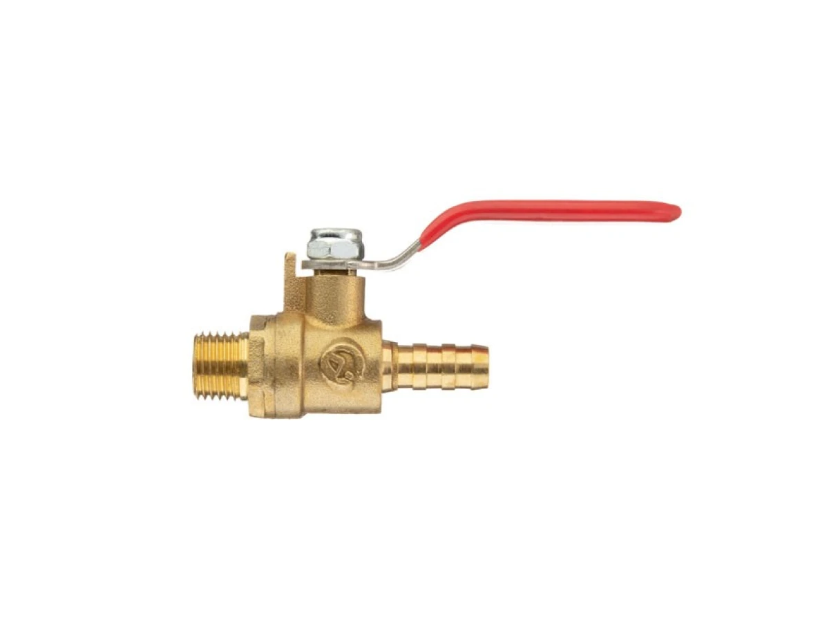 Кран шаровий повітряний, латунь, зовнішня різьба 1/4 "на шланг 8мм, STORM INTERTOOL PT-1888 