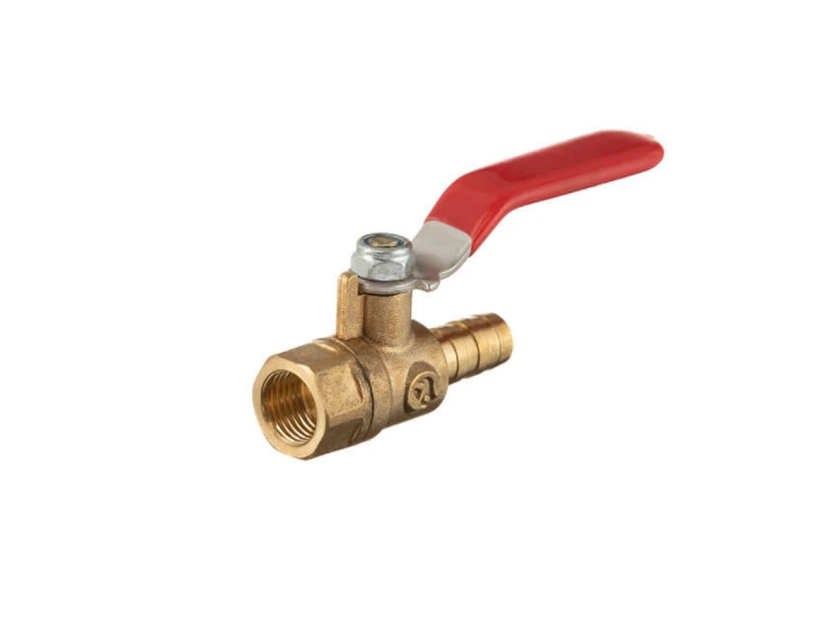 Кран шаровий повітряний, латунь, внутрішня різьба 1/4 " на шланг 10мм, STORM INTERTOOL PT-1889 