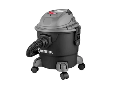 Пилосос будівельний 1.0 кВт, бак 15 л., пластик, >17кПа INTERTOOL DT-1015