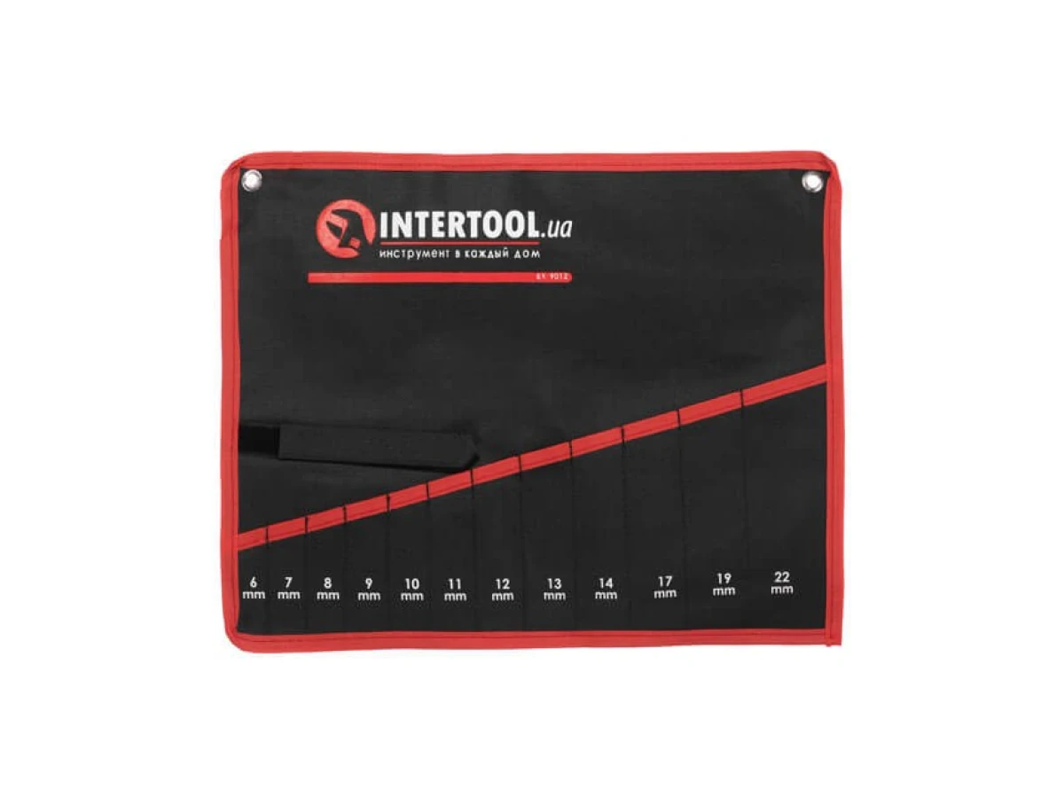 Чехол для гаечных ключей 12 карманов INTERTOOL BX-9012 