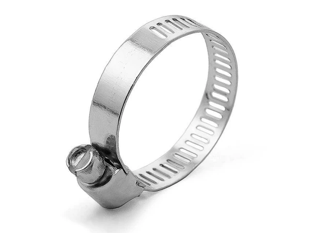 Хомут сталевий оцинкований 8 мм, D - 18-32 мм INTERTOOL TC-0018 