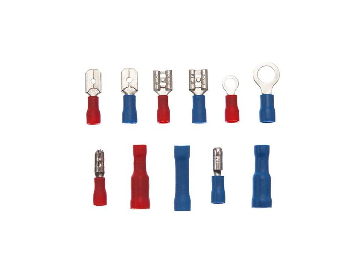 Коннектори обтискні 144 шт, ізольовані для автомобільної електропроводки INTERTOOL TC-9010 