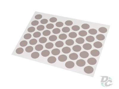 Заглушка самоклеющаяся на конфирмат кашемир серый U702