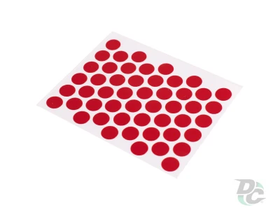 Заглушка самоклеющаяся на конфирмат красная 9032