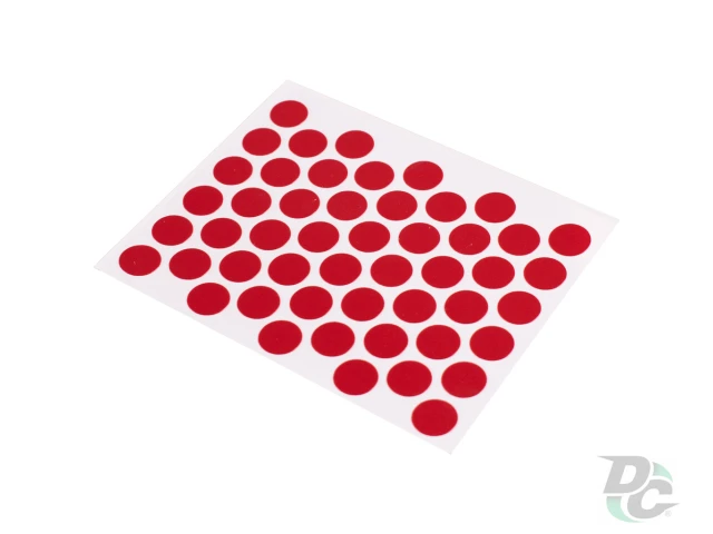 Заглушка самоклеющаяся на конфирмат красная 9032 