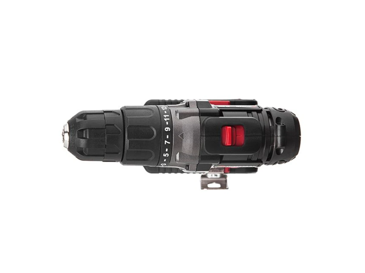 Дриль-шурупокрут акумуляторний 20 В, 35 Nm, 0-400/0-1500 об/хв, 0,8-10 мм, літій-іон, 2x2.0 Ач, ЗП, кейс INTERTOOL WT-0328 