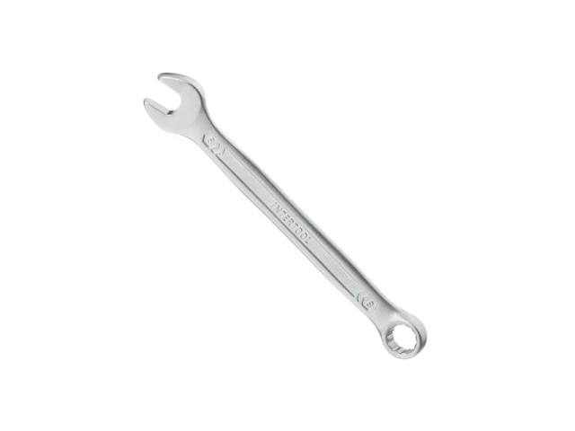 Ключ комбінований 8 мм, CrV, покриття Сатин-хром PROF DIN3113 INTERTOOL XT-1008 