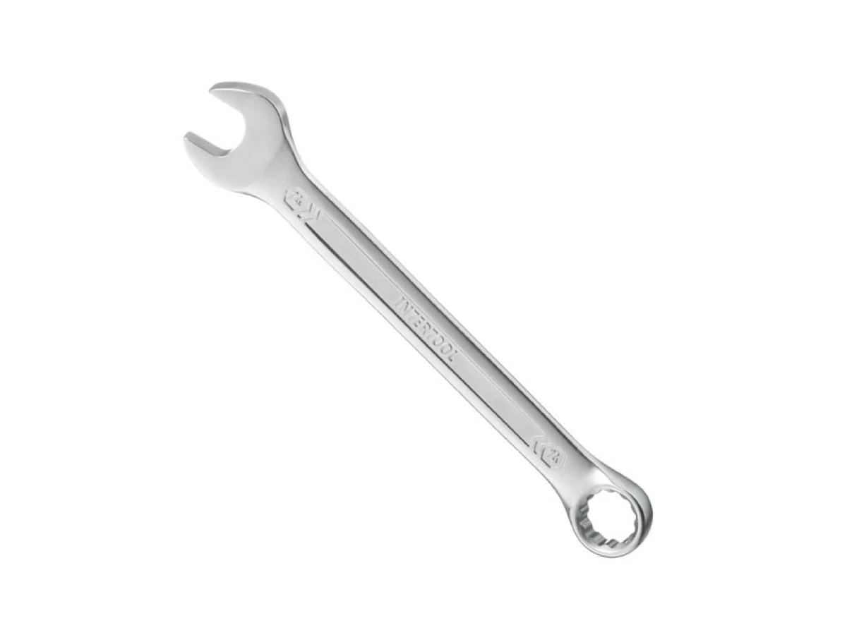 Ключ комбінований 14 мм, CrV, покриття Сатин-хром PROF DIN3113 INTERTOOL XT-1014 