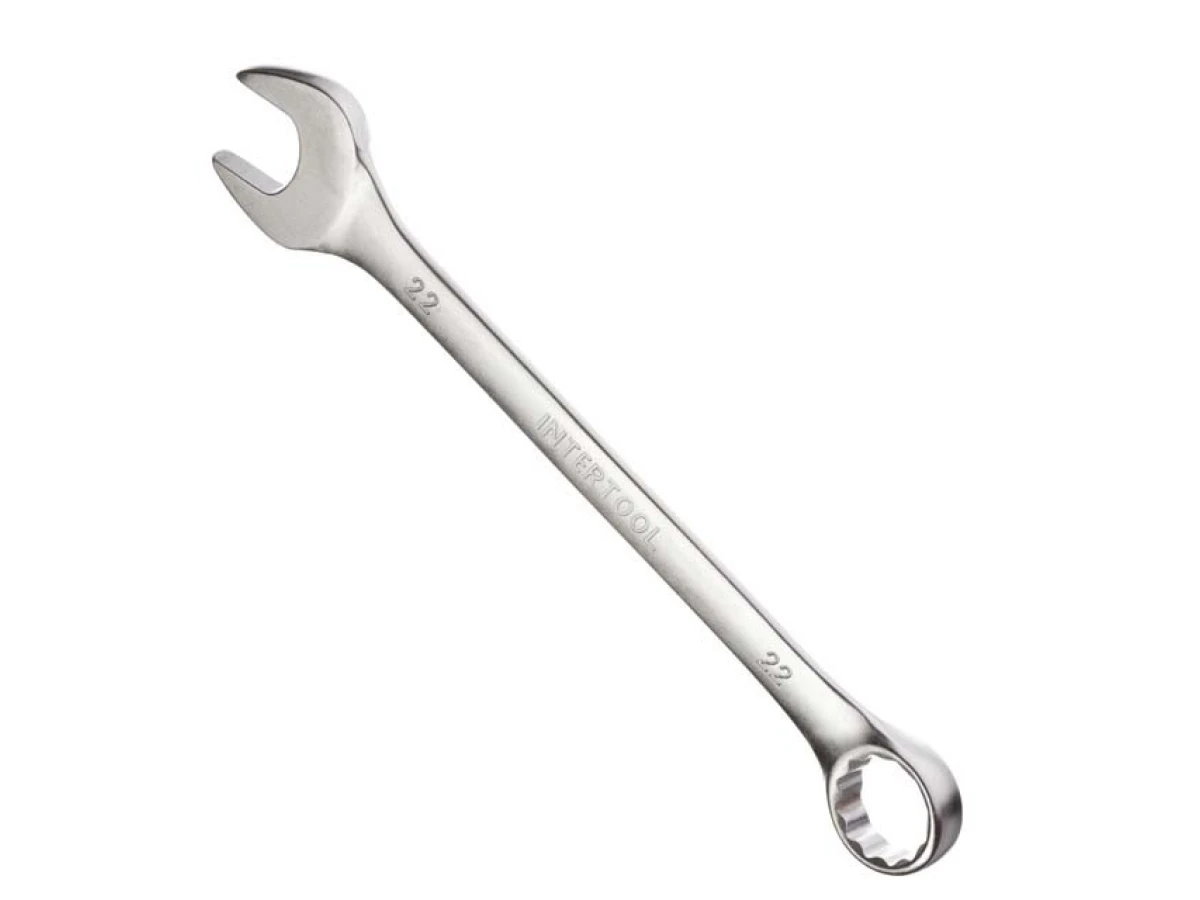 Набір ключів комбінованих 15 шт, 6-19, 22 мм CrV INTERTOOL HT-1204 