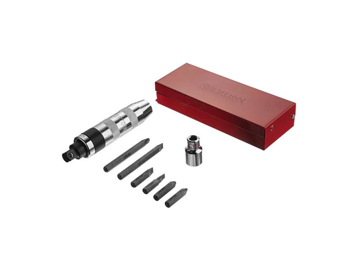 Викрутка ударна з комплектом насадок 6 од. INTERTOOL HT-0431 