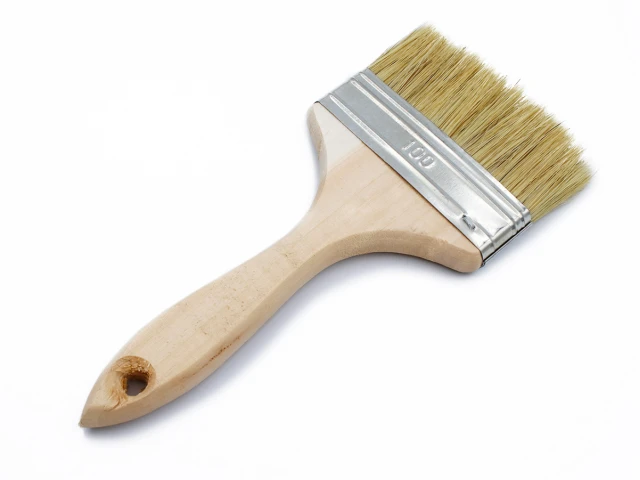 Пензлик флейцевий малярський товстий №100*14 мм, натуральний ворс 