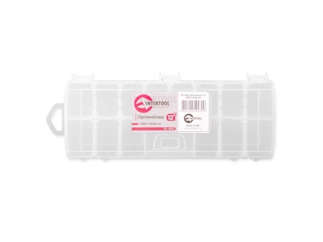 Органайзер 12" 300x115x40мм INTERTOOL BX-4006 