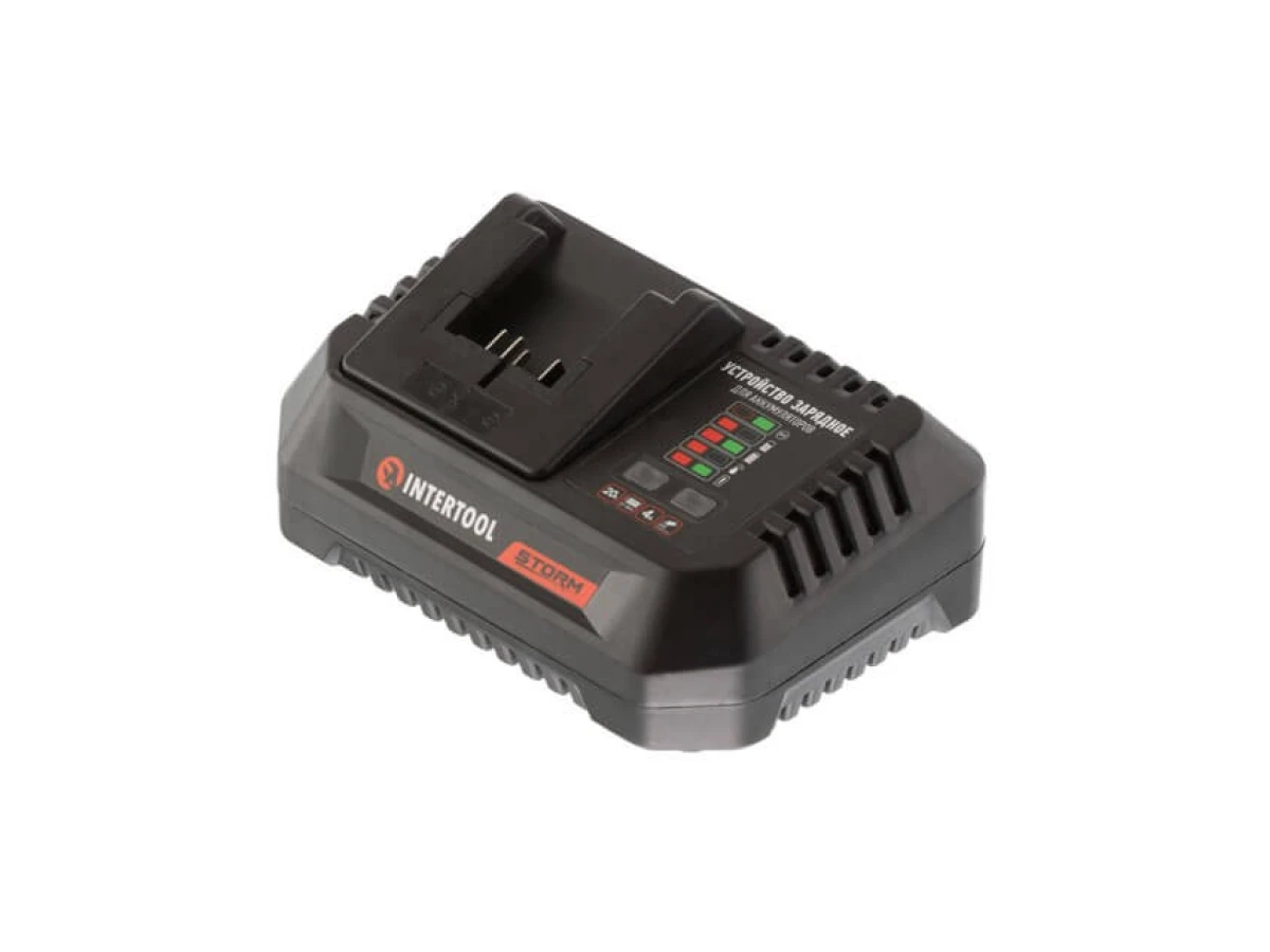 Перфоратор аккумуляторный с бесщеточным двигателем 20 В, 2 Дж, 0-1250 об/мин, 0-4800 уд/мин, SDS plus, Li-Ion, 4.0 Ач, ЗУ 4 А, кейс INTERTOOL WT-0370 
