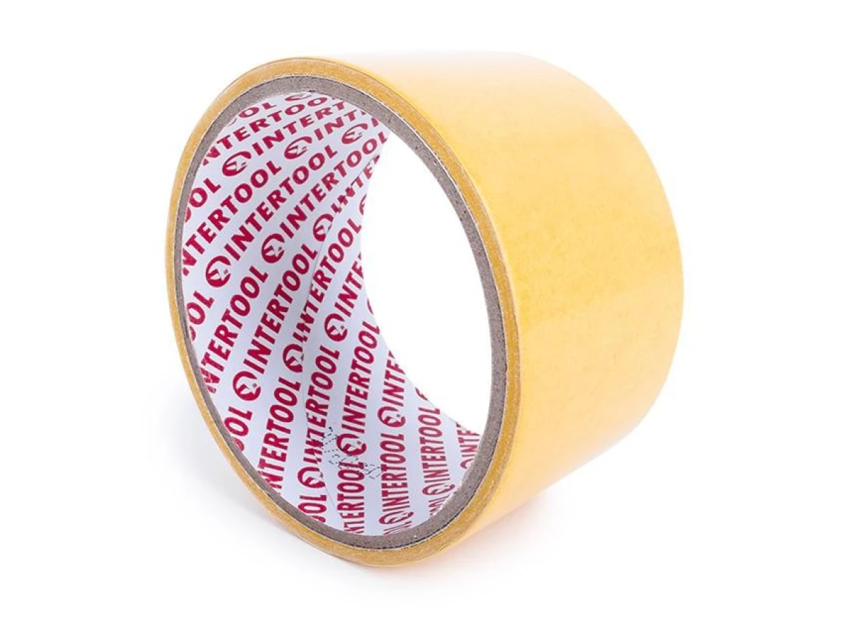 Скотч двосторонній 50 мм * 5 м на поліпропіленовій основі INTERTOOL KT-0951 
