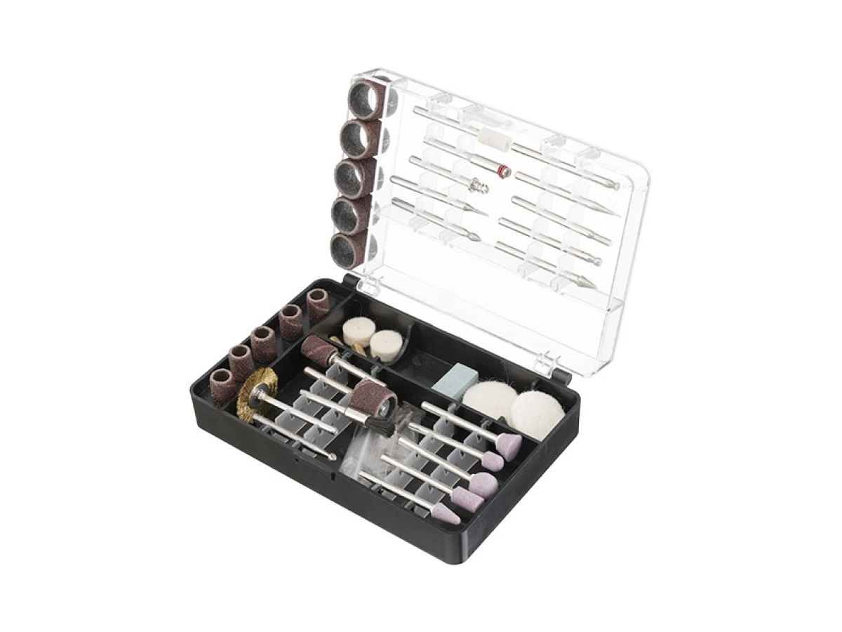 Шліфмашина пряма (гравер), 170 Вт, 8000-35000 об/хв, 120 од, кейс, стійка, гнучкий вал, насадка для фрезерування. INTERTOOL WT-0516 