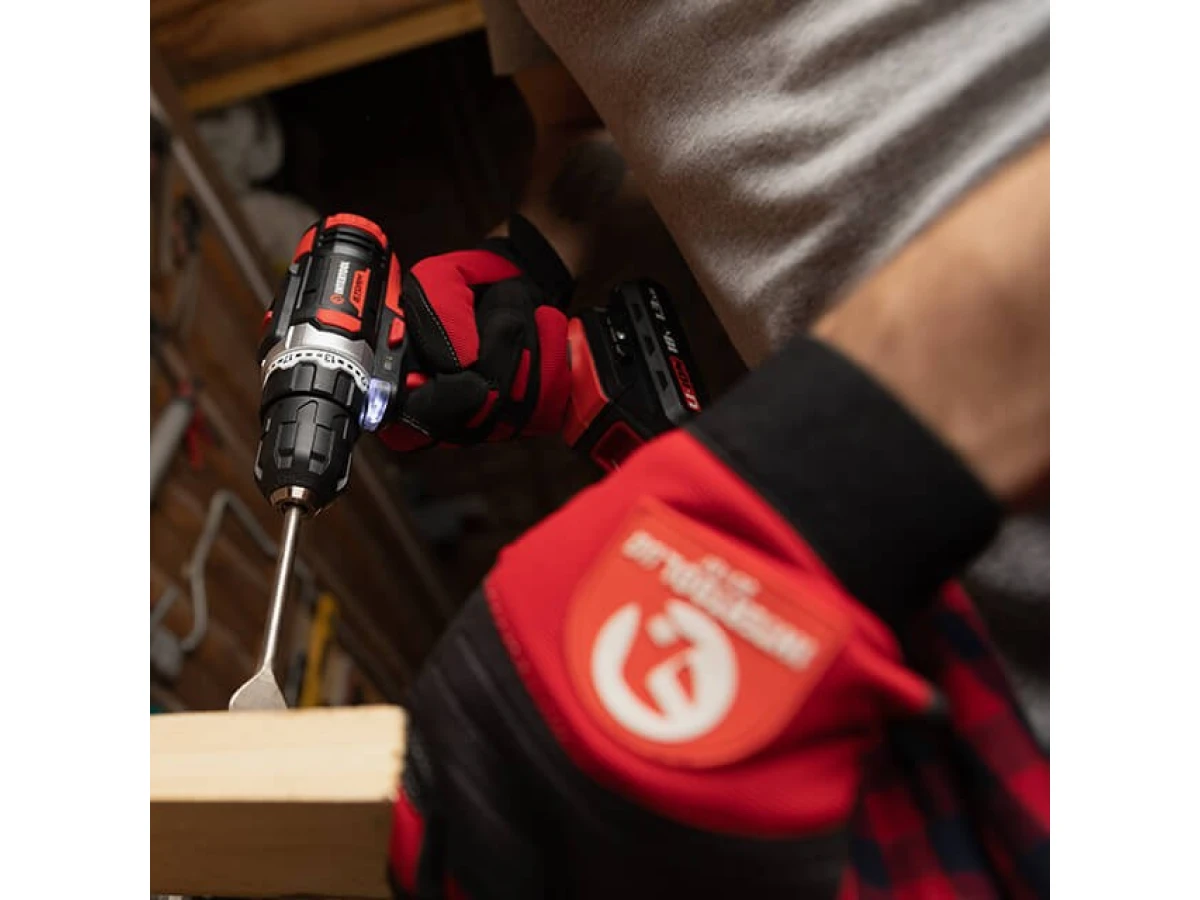 Дриль-шурупокрут акумуляторний Li-Ion 18 В, 25 Nm, 0-400/0-1500 об/хв., 2*2.0 Аг INTERTOOL WT-0314 