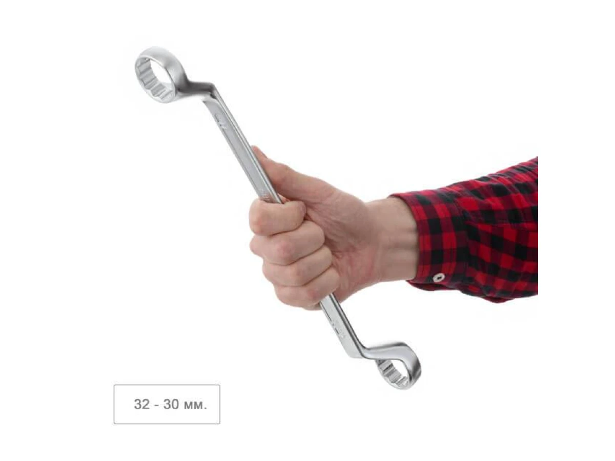 Набір ключів накидних 12 шт, 6-32 мм Cr-V, покриття сатин-хром, DIN838, STORM INTERTOOL XT-1203 