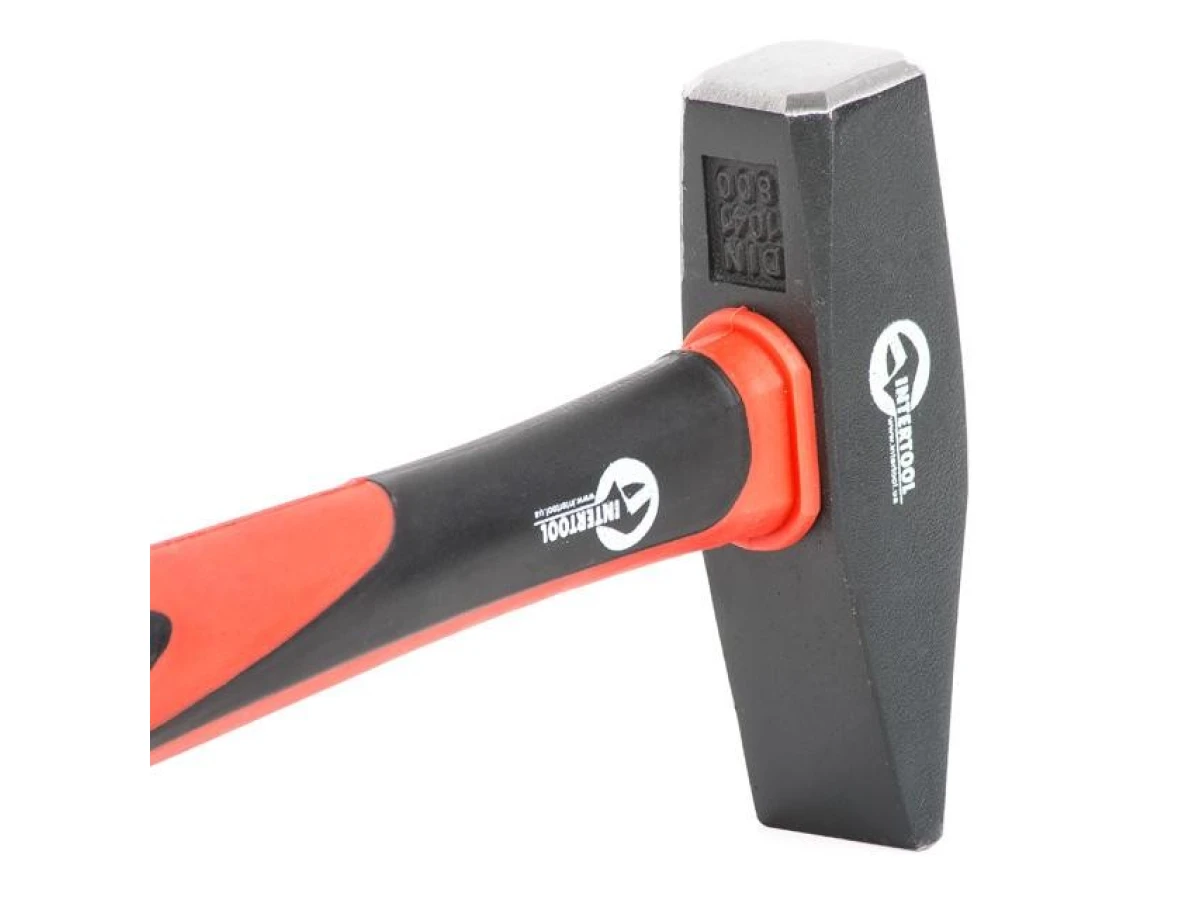 Молоток 800 г.ручка з фібергласу INTERTOOL HT-0208 