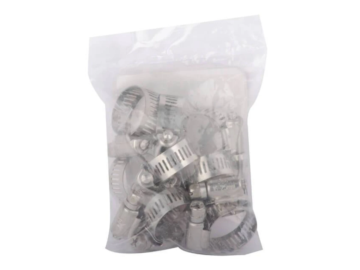 Хомут нержавіюча сталь 12,7 мм, D - 16-25 мм INTERTOOL TC-1116 