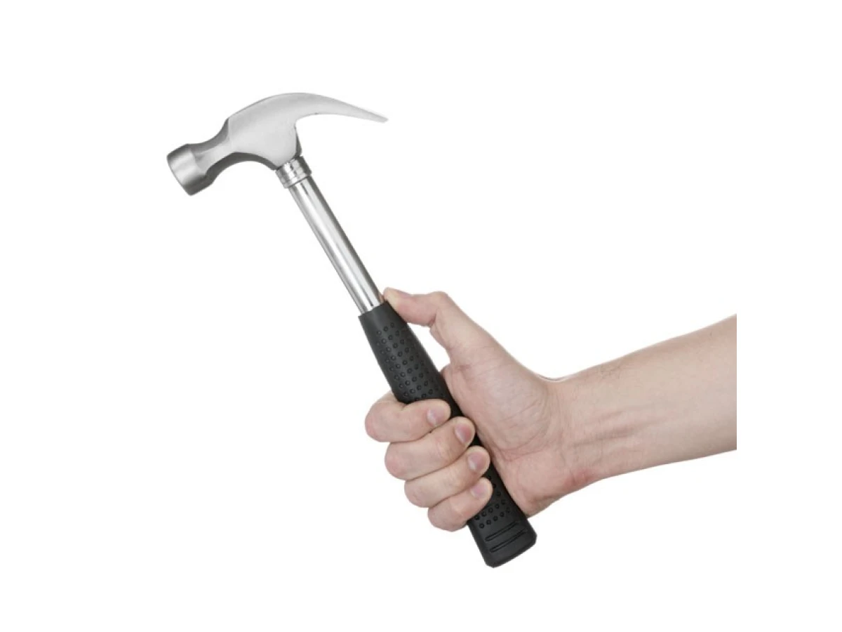 Молоток столярний (лапа) 450 г, з металевою ручкою INTERTOOL HT-0224 