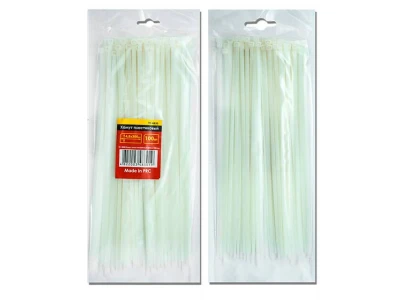 Хомут пластиковий 2,5*100 мм, (100 шт/уп.), білий INTERTOOL TC-2510