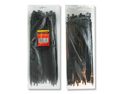 Хомут пластиковий 2,5*100 мм, (100 шт/уп.), чорний INTERTOOL TC-2511