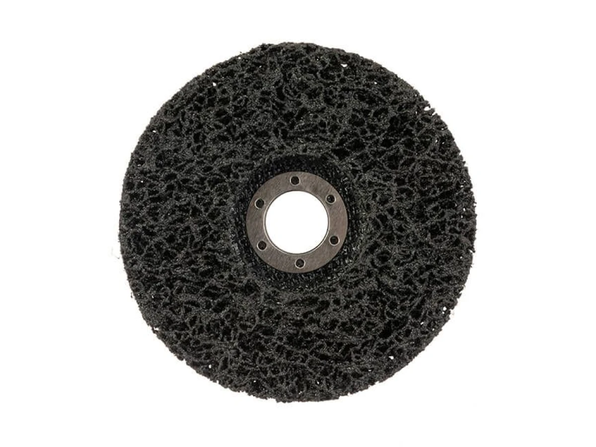 Диск зачистний із спіненого абразиву чорний 125*22,2*13 мм, P46, T27 INTERTOOL BT-0602 