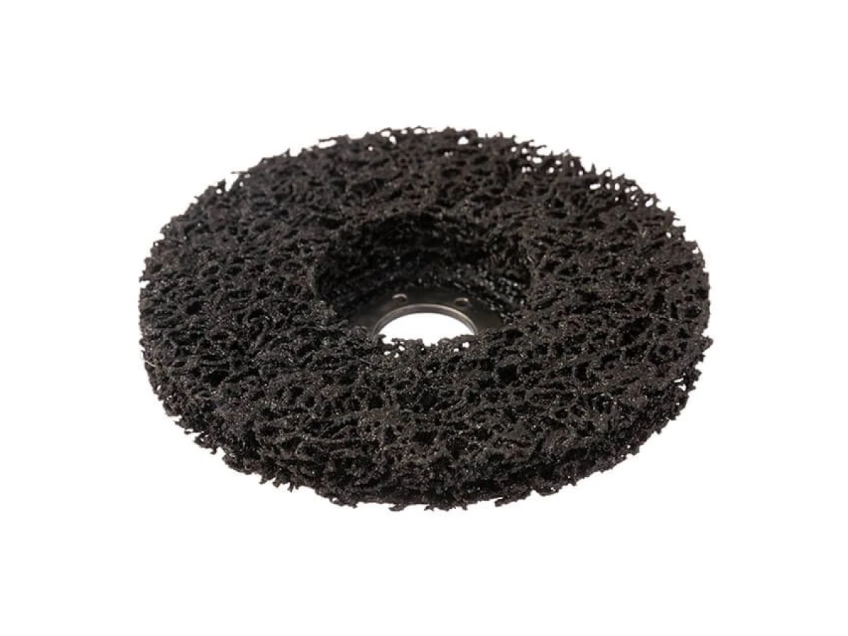 Диск зачистний із спіненого абразиву чорний 125*22,2*13 мм, P46, T27 INTERTOOL BT-0602 