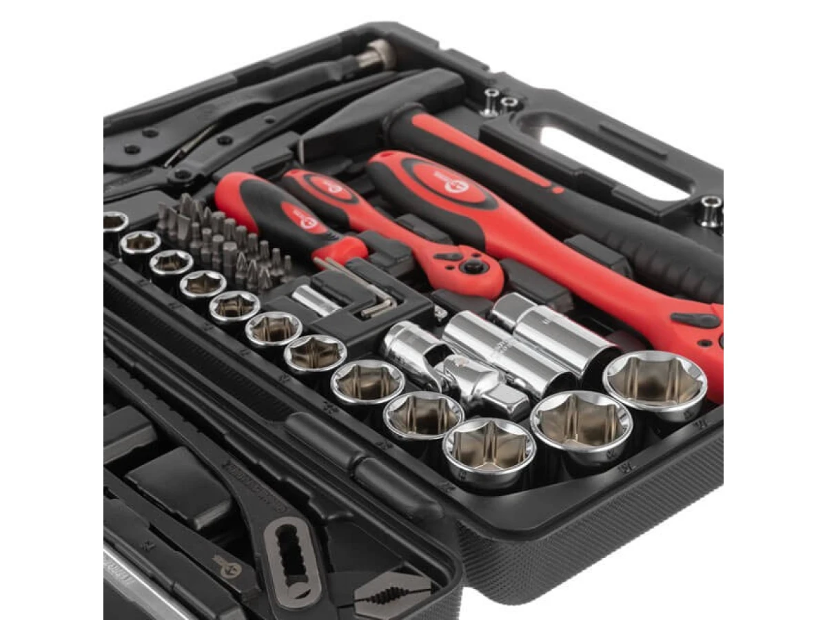 Набір інструментів професійний 1/2" & 1/4" 72 од. INTERTOOL ET-6073 