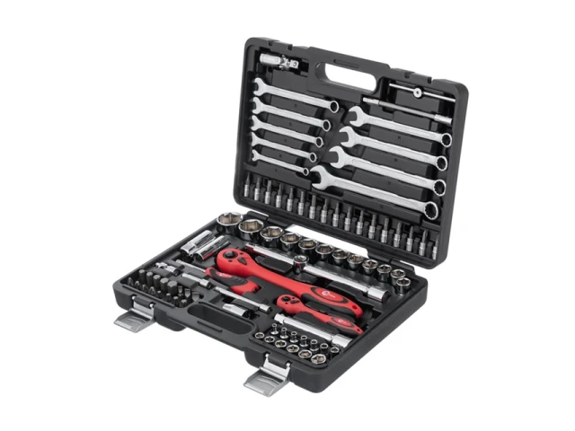 Набір інструментів професійний 1/2" & 1/4", 82 од. INTERTOOL ET-6082 