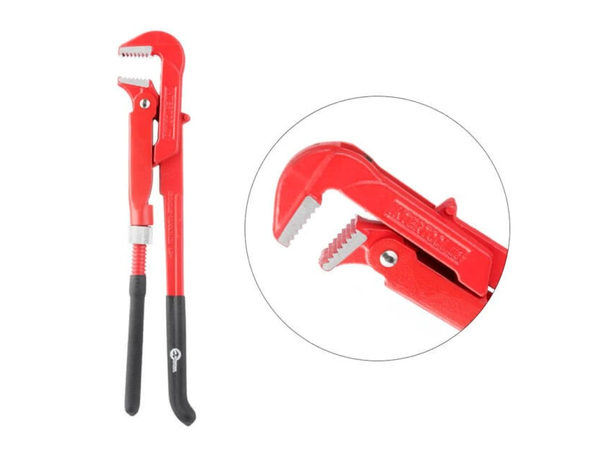 Ключ трубный 0,75", 90° INTERTOOL HT-0186 