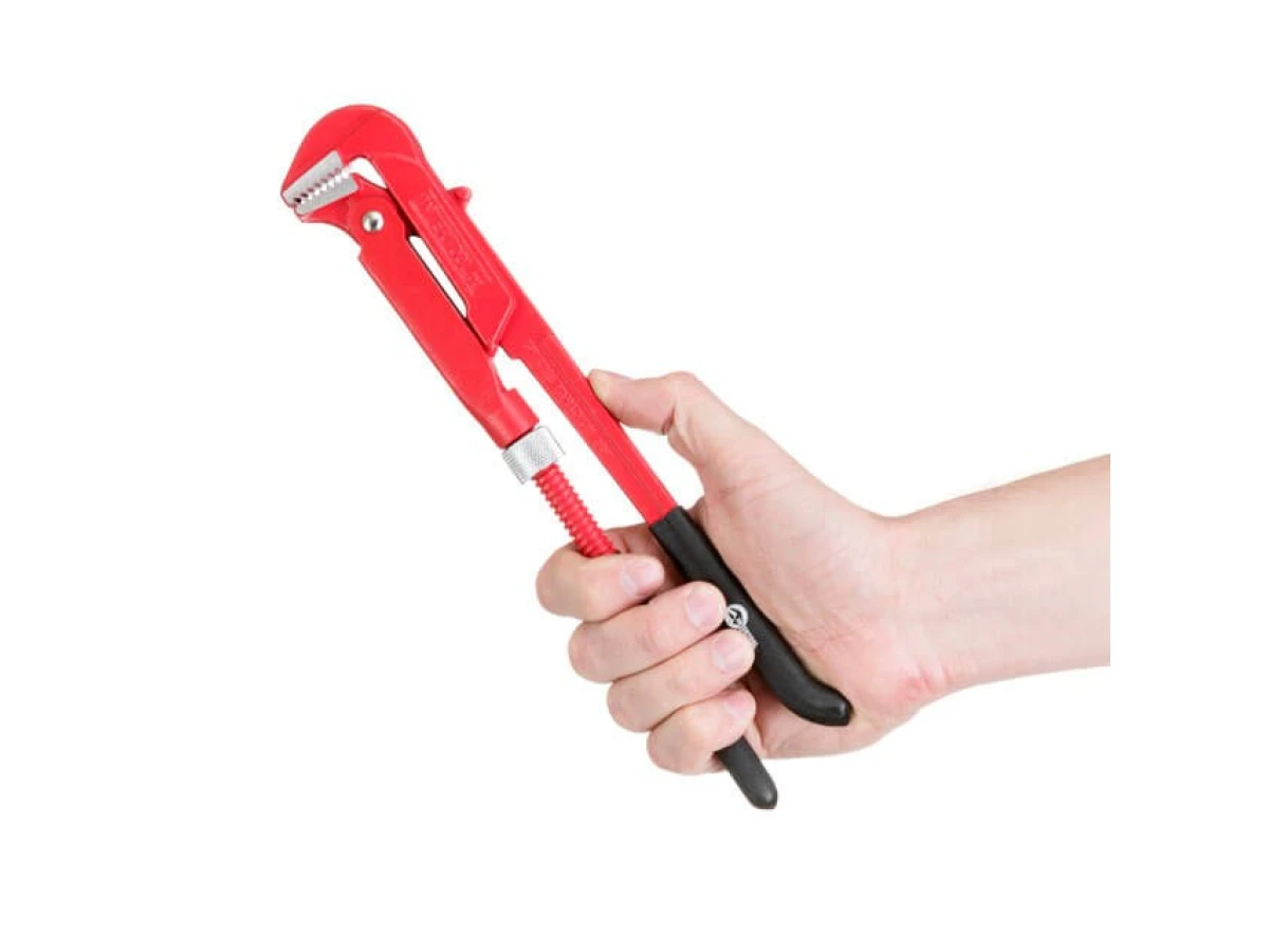 Ключ трубный 0,75", 90° INTERTOOL HT-0186 