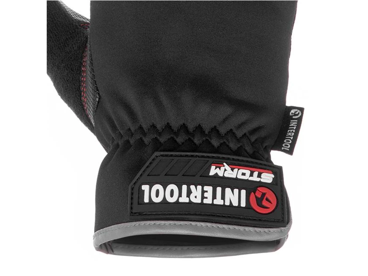 Рукавиці зi спандексу, "Touchscreen", антиковзаюче покриття долоні, вставки "Gripteq 3S", 10" (XL) STORM INTERTOOL SP-0182 