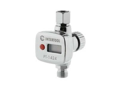 Регулятор тиску з цифровим манометром для пістолетів фарбувальних, професійний, 1/4