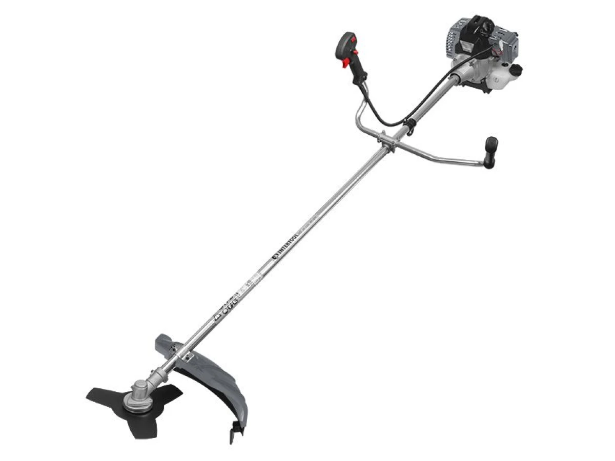 Мотокоса 1.85 кВт, 52 см³, катушка, 3-х лопастной нож, плечевой ремень( комплект из двух частей вал + двигатель) INTERTOOL DT-2232 