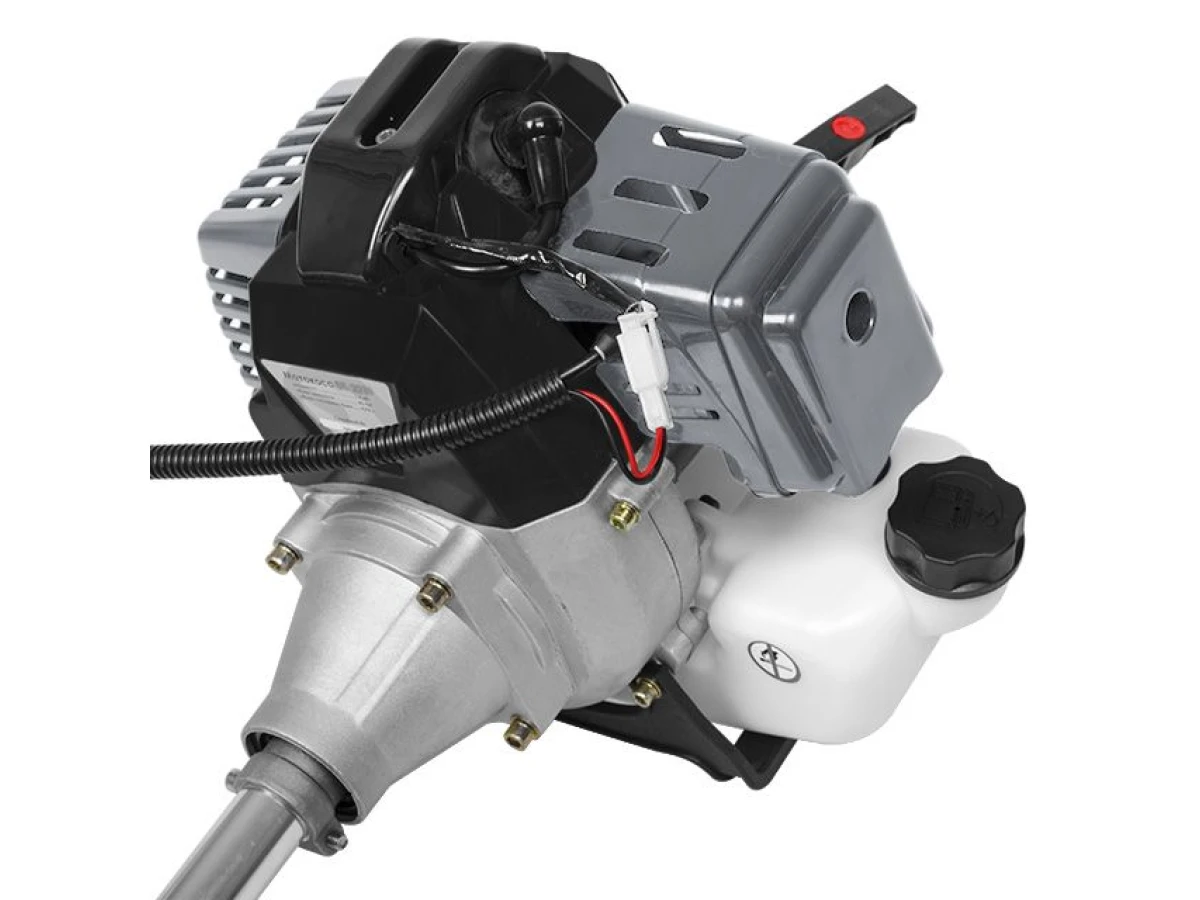 Мотокоса 1.85 кВт, 52 см³, катушка, 3-х лопастной нож, плечевой ремень( комплект из двух частей вал + двигатель) INTERTOOL DT-2232 