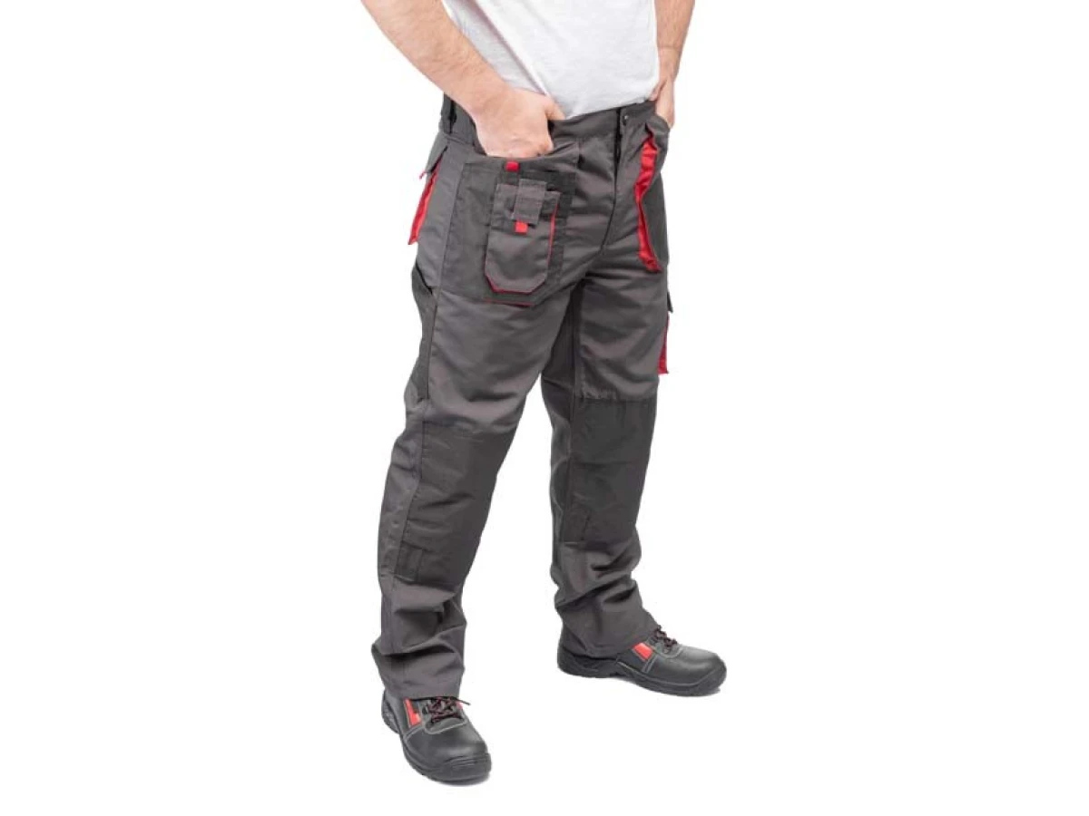 Брюки рабочие 80 % полиэстер, 20 % хлопок, плотность 260 г/м2, XXXL INTERTOOL SP-3016 