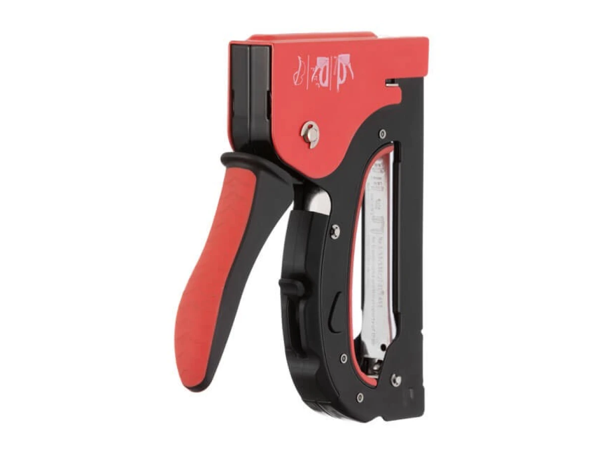 Степлер будівельний 3 в 1, під скобу 11.3*0.7*6-14 мм, цвях 14мм, шпилька 14мм. INTERTOOL RT-0104 