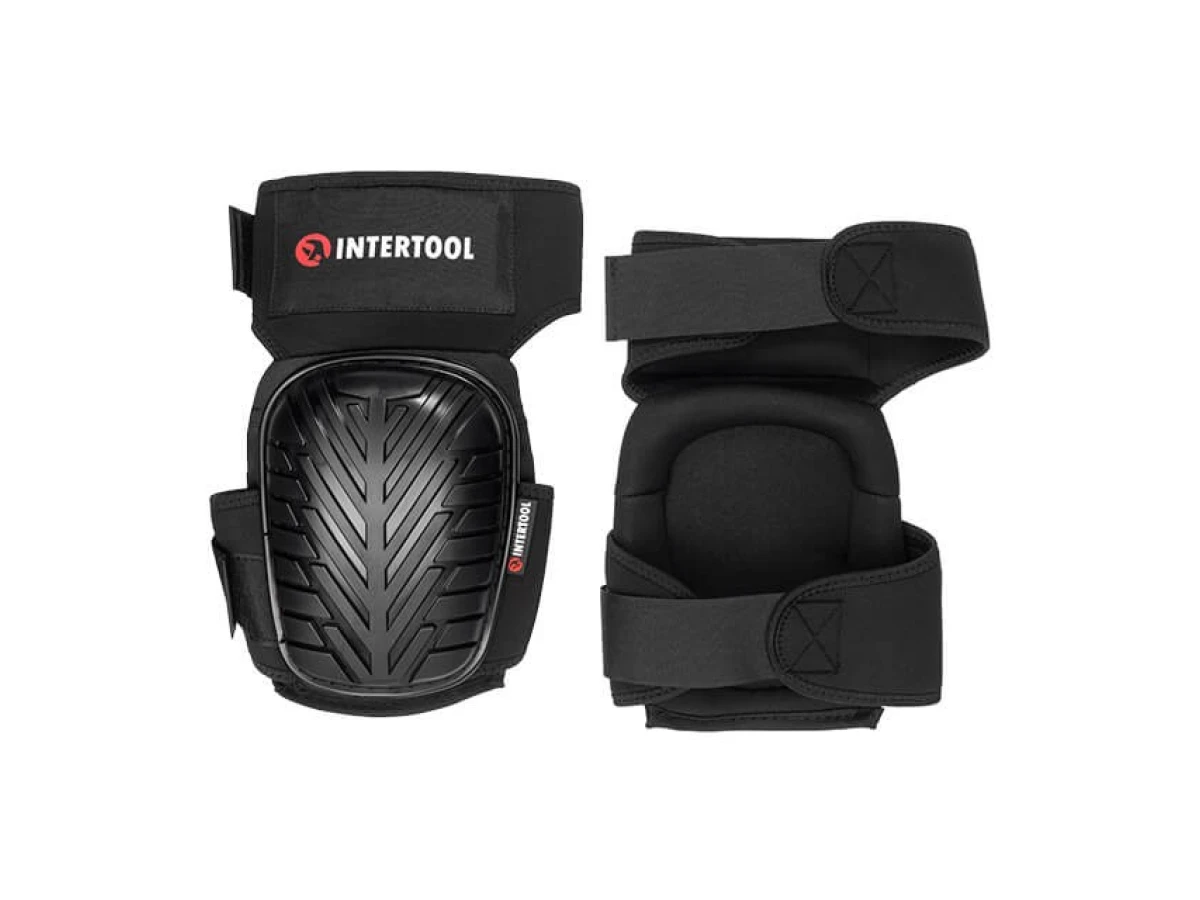 Наколенники защитные, противоскользящие накладки из ПВХ, ткань 600D, гелевые подушки, неопреновые ремни INTERTOOL SP-0056 