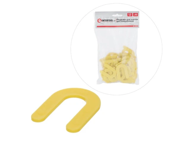 Підкова для плитки дистанційна 2 мм, 50 шт INTERTOOL KT-4942 