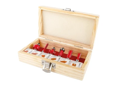 Набір фрез кінцевих по деревині, 6 шт INTERTOOL HT-0072