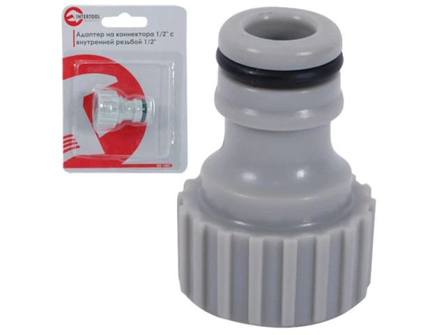 Адаптер для конектора 1/2" з внутрішньою різьбою 1/2" INTERTOOL GE-1007 