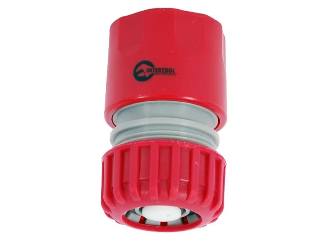 Конектор 3/4" з аквастопом для шланга 3/4" INTERTOOL GE-1021 