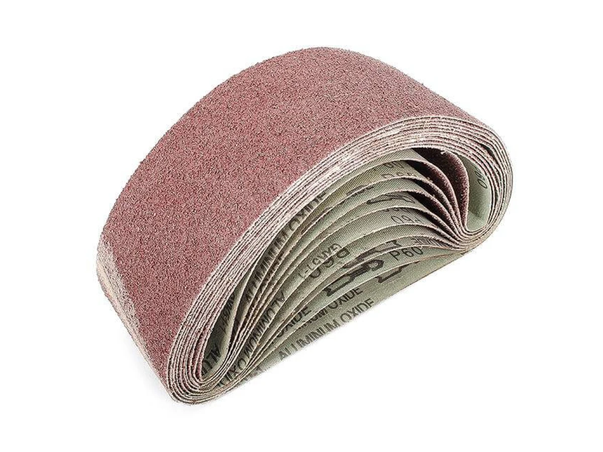 Стрічка шліфувальна 75 x 533мм, зерно 60 уп.10шт. INTERTOOL BT-0406 