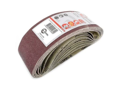 Стрічка шліфувальна 75 x 533мм, зерно 80 уп.10шт. INTERTOOL BT-0408
