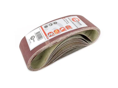 Стрічка шліфувальна 75 x 533мм, зерно 120 уп.10шт. INTERTOOL BT-0412