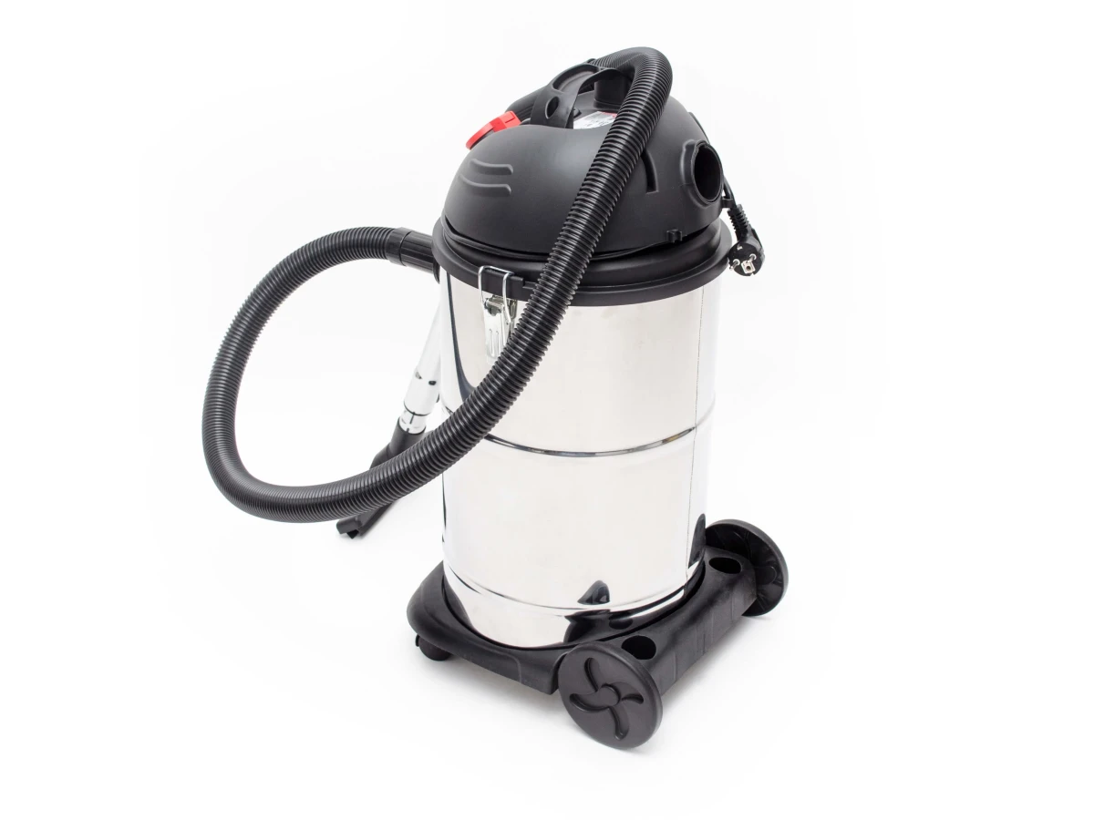 Пилосос промисловий 30 л, 1400 Вт, сухе, вологе прибирання, багаторазовий спонж-фільтр, фільтр-пакет INTERTOOL DT-1030 